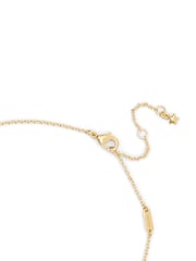 COACH Gold Tone Signature C Lucite Pendant Necklace - Image 2 of 4