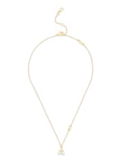 COACH Gold Tone Signature Pearl Cherry Pendant Necklace - Image 1 of 5