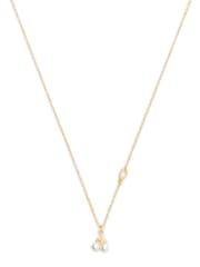 COACH Gold Tone Signature Pearl Cherry Pendant Necklace - Image 4 of 5