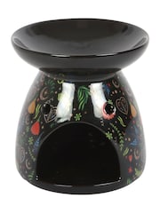 Something Different Black Midnight Bloom Print Oil Burner - Image 2 of 4