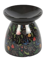 Something Different Black Midnight Bloom Print Oil Burner - Image 3 of 4