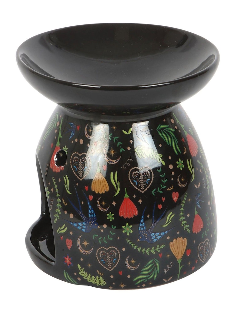 Something Different Black Midnight Bloom Print Oil Burner - Image 4 of 4 Something Different Black Midnight Bloom Print Oil Burner - Image 4 of 4