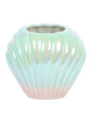 Something Different Blue Iridescent Shell Flower Vase - Image 2 of 4