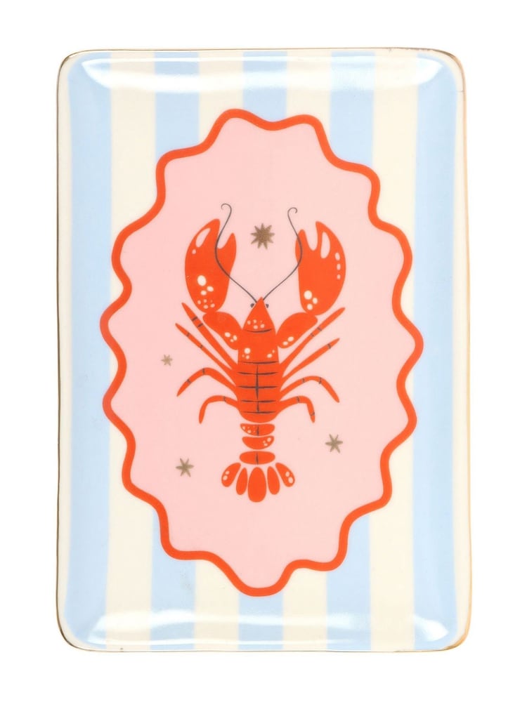 Something Different Pink Striped Lobster Trinket Dish - Image 2 of 4