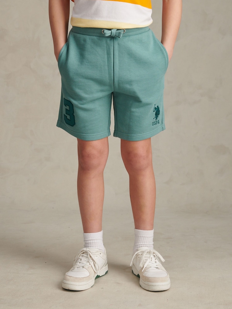 U.S. Polo Assn. Teal Player 3 Sweat Shorts - Image 1 of 11 U.S. Polo Assn. Teal Player 3 Sweat Shorts - Image 1 of 11