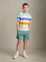U.S. Polo Assn. Teal Player 3 Sweat Shorts - Image 3 of 11