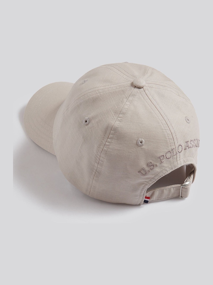 U.S. Polo Assn. Brown Dobby Linen Blend Baseball Cap - Image 2 of 4