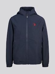 U.S. Polo Assn. Navy Mesh Lined Hooded Windbreaker Jacket - Image 1 of 6