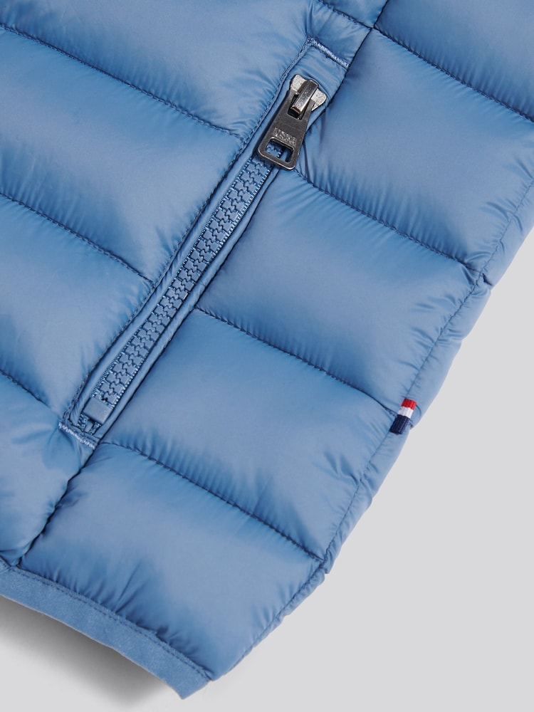 U.S. Polo Assn. Steel Blue Lightweight Quilted Gilet - Image 4 of 4 U.S. Polo Assn. Steel Blue Lightweight Quilted Gilet - Image 4 of 4