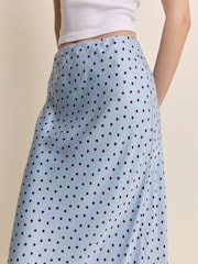 Nobodys Child Blue Alana Below Knee Skirt - Image 3 of 5
