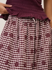 Nobodys Child Red Naples Midi Skirt - Image 4 of 5