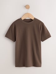 Chocolate Brown Regular Fit Short Sleeve T-Shirt (3-16yrs) - Image 1 of 4