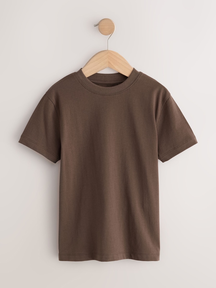 Chocolate Brown Regular Fit Short Sleeve T-Shirt (3-16yrs) - Image 1 of 4