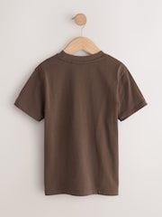 Chocolate Brown Regular Fit Short Sleeve T-Shirt (3-16yrs) - Image 2 of 4