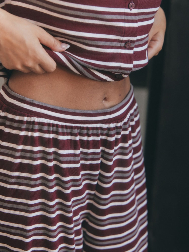 Button Setting Machine Buy self. Burgundy Red Long Sleeve Button Through Pyjamas from Next ...