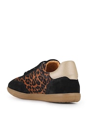 Jones Bootmaker Leopard Artea Leather Trainers - Image 3 of 6