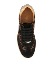 Jones Bootmaker Leopard Artea Leather Trainers - Image 4 of 6