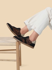 Jones Bootmaker Leopard Artea Leather Trainers - Image 6 of 6