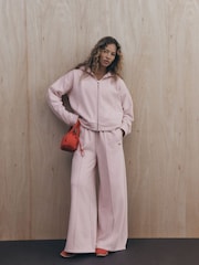 self. Pink Wide Leg Joggers - Image 2 of 8
