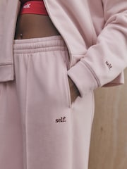 self. Pink Wide Leg Joggers - Image 4 of 8