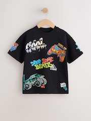 Black Mixed Graffiti - Kortermet t-skjorte med grafikk (3–16år) - Bilde 1 av 4