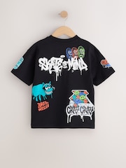 Black Mixed Graffiti - Kortermet t-skjorte med grafikk (3–16år) - Bilde 2 av 4