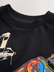 Black Mixed Graffiti - Kortermet t-skjorte med grafikk (3–16år) - Bilde 3 av 4