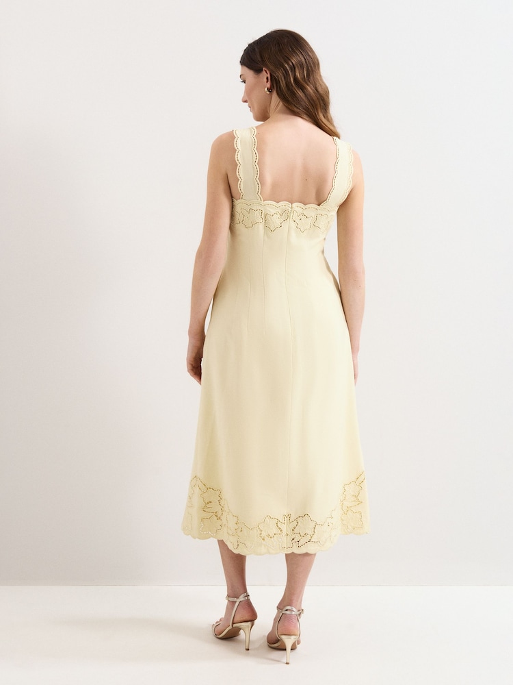Phase Eight Yellow Wilda Yellow Dress - Image 2 of 6