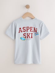 Grey Ski Badge Relaxed Fit Short Sleeve Graphic T-Shirt (3-16yrs) - Image 2 of 4