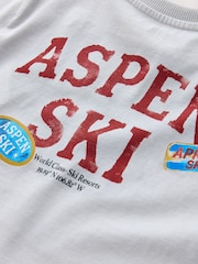 Grey Ski Badge Relaxed Fit Short Sleeve Graphic T-Shirt (3-16yrs) - Image 4 of 4