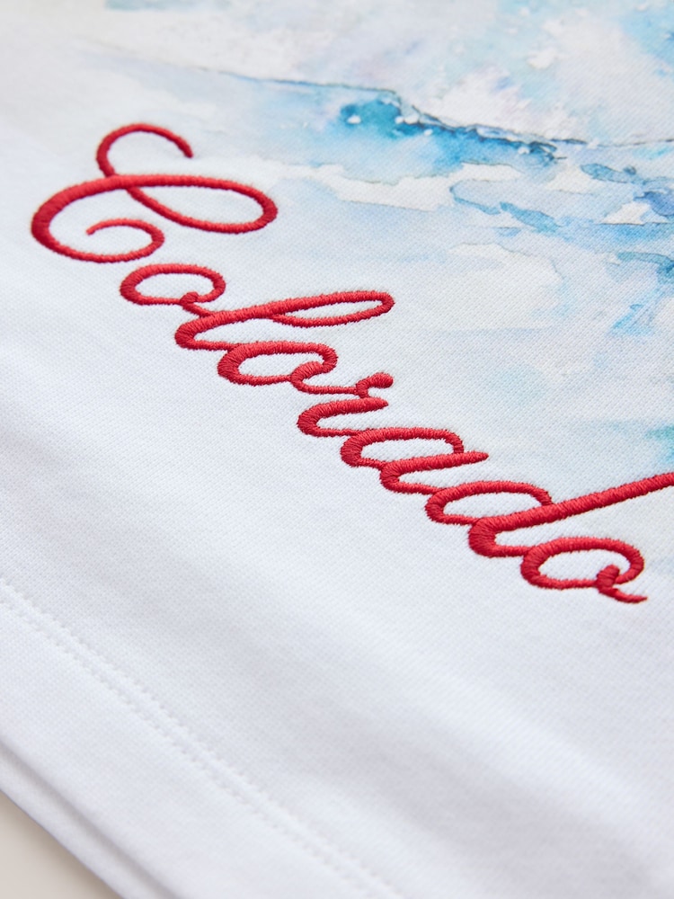 White Heavyweight Relaxed Fit Graphic Long Sleeve Cotton T-Shirt (3-16yrs) - Image 4 of 4 White Heavyweight Relaxed Fit Graphic Long Sleeve Cotton T-Shirt (3-16yrs) - Image 4 of 4