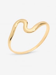 Goldfarben - Jon Richard Polished Swirl Bangle - Bild 4 von 4