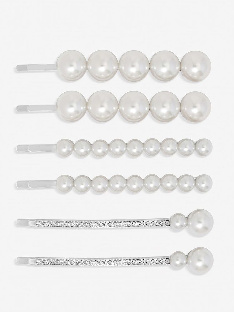 Jon Richard Silver Mixed Pearl Slides - Image 1 of 4