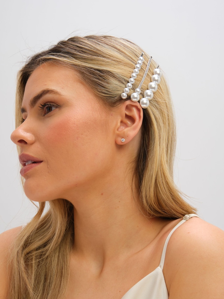 Jon Richard Silver Mixed Pearl Slides - Image 2 of 4