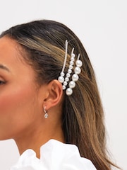 Jon Richard Silver Mixed Pearl Slides - Image 3 of 4