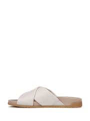 Vionic Cream Etna Wide Fit Arch Support Slides - Image 2 of 7