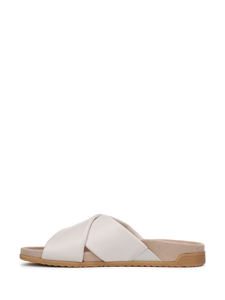 Vionic Cream Etna Wide Fit Arch Support Slides - Image 2 of 7