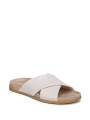 Vionic Cream Etna Wide Fit Arch Support Slides - Image 3 of 7