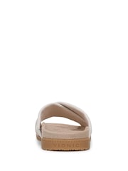 Vionic Cream Etna Wide Fit Arch Support Slides - Image 5 of 7