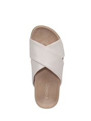 Vionic Cream Etna Wide Fit Arch Support Slides - Image 6 of 7