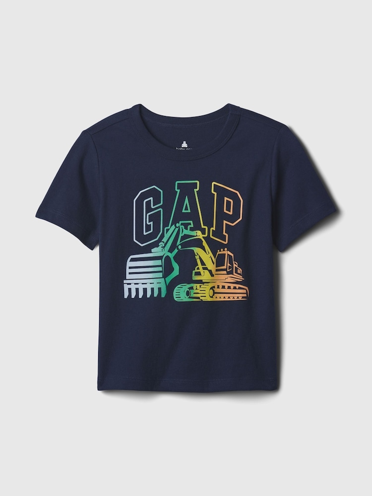 Gap Navy Blue Graphic T-Shirt (0mths-5yrs) - Image 1 of 2