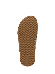 Vionic Cream Snake Etna Wide Fit Arch Support Slides - Image 7 of 7