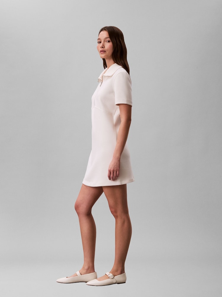 calvin klein short white dress Sequin Mini Dress