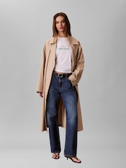 Calvin Klein White Classic Logo T-Shirt - Image 2 of 4