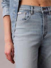 Calvin Klein Jeans Wide Leg Blue Jeans - Image 4 of 6