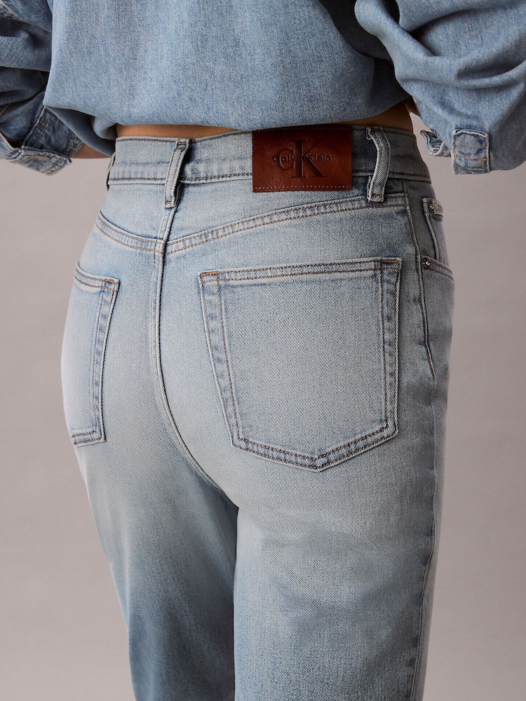 Calvin Klein Jeans Wide Leg Blue Jeans - Image 6 of 6 Calvin Klein Jeans Wide Leg Blue Jeans - Image 6 of 6