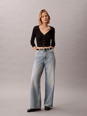 Calvin Klein Jeans Wide Leg Blue Jeans - Image 1 of 6