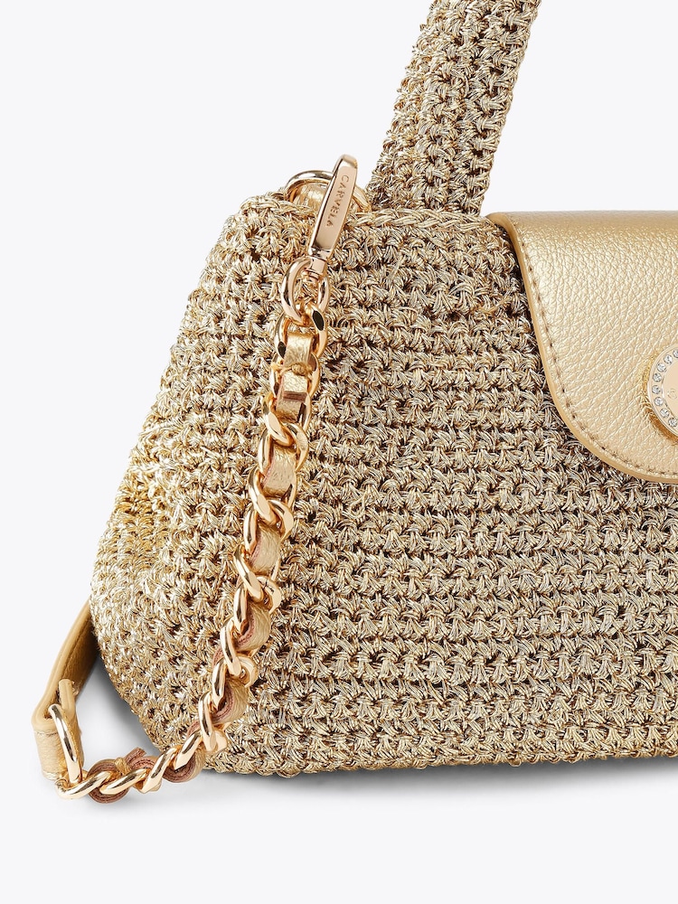 Carvela Gold Cheska Top Handle Bag - Image 4 of 4
