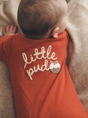 Red Little Pud - Two Way Zip Baby Christmas Sleepsuit (0mths-3yrs) - 圖片 2，共 3
