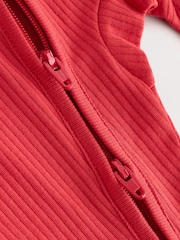 Red Little Pud Two Way Zip Baby Christmas Sleepsuit (0mths-3yrs) - Image 7 of 7
